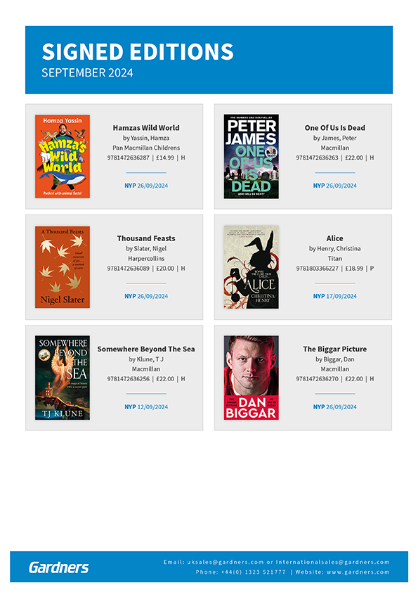 Signed Editions - September 2024